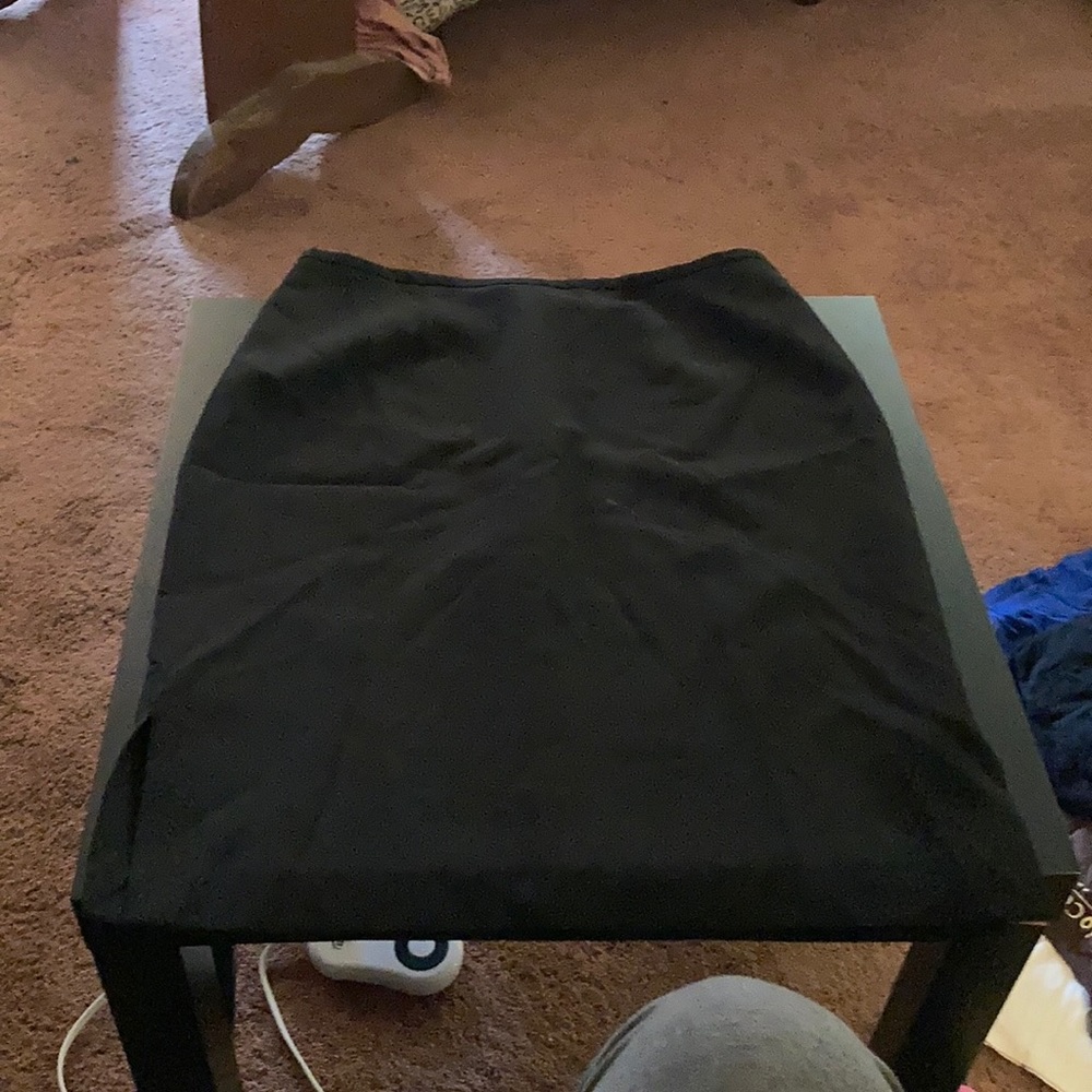 Black express knee length skirt